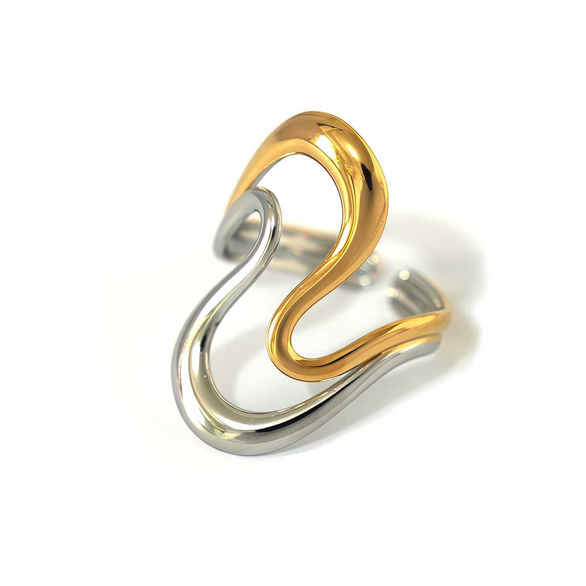 Gold And Silver Color/One Size/Ring Style 2 Picture2