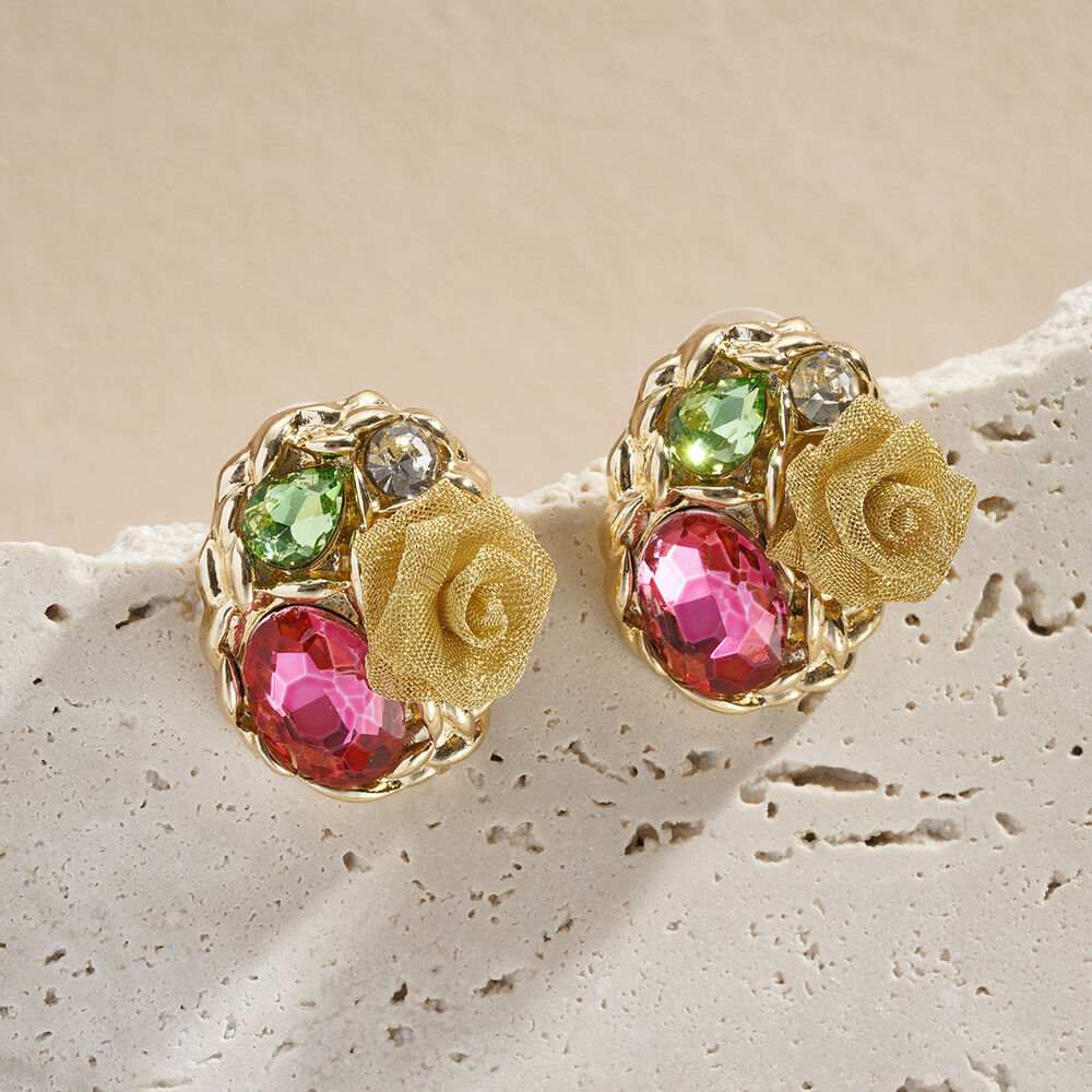 1 Pair Retro Flower Alloy Stud Earrings Picture5