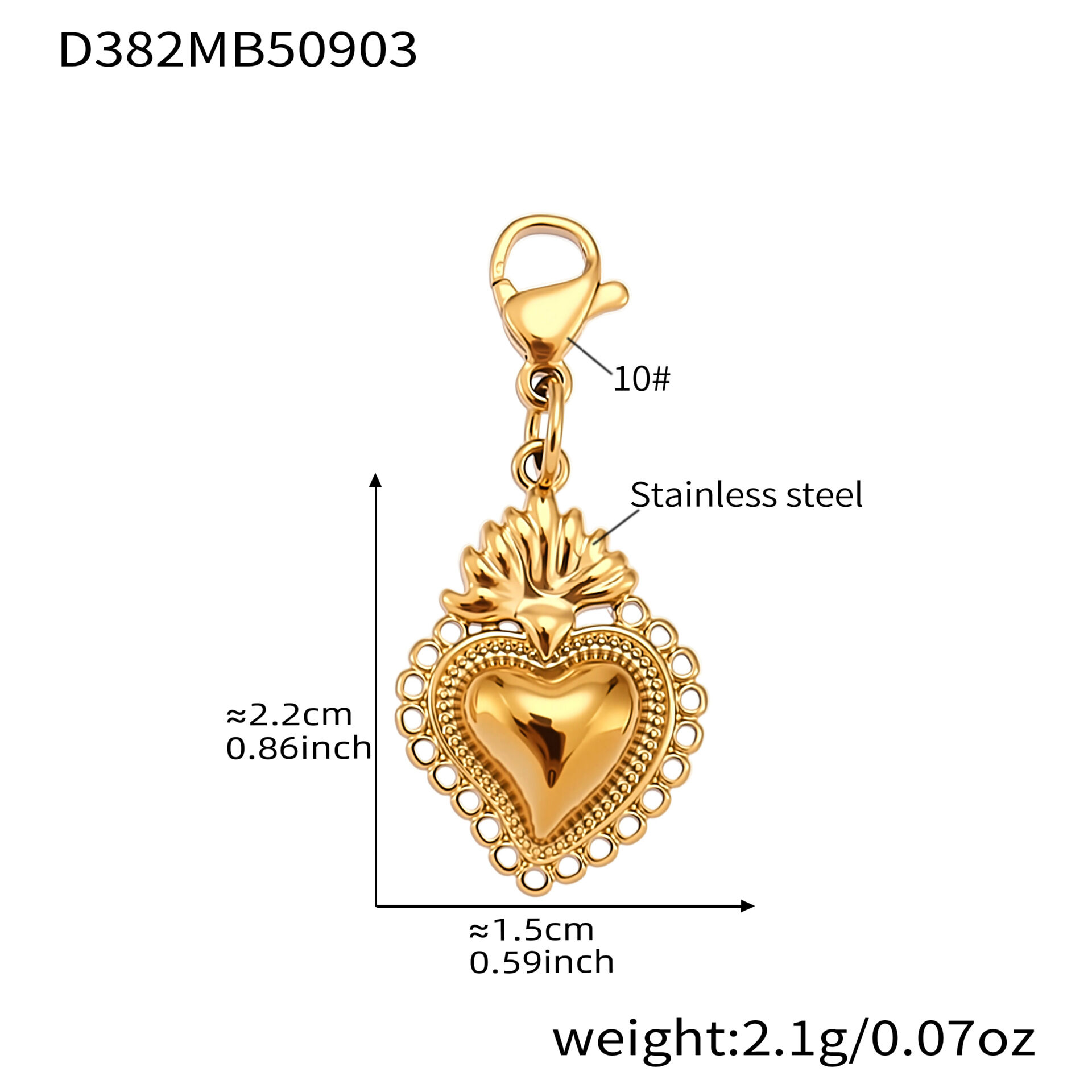 D382-Gold Pendant Picture3