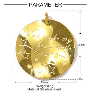1 Piece Delicate Fish Stainless Steel Waterproof Gold Color Women's Pendants h5 Picture2