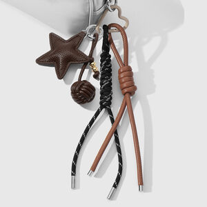 1 Piece Leather Star Woven Ball Bag Charm h5 Picture3