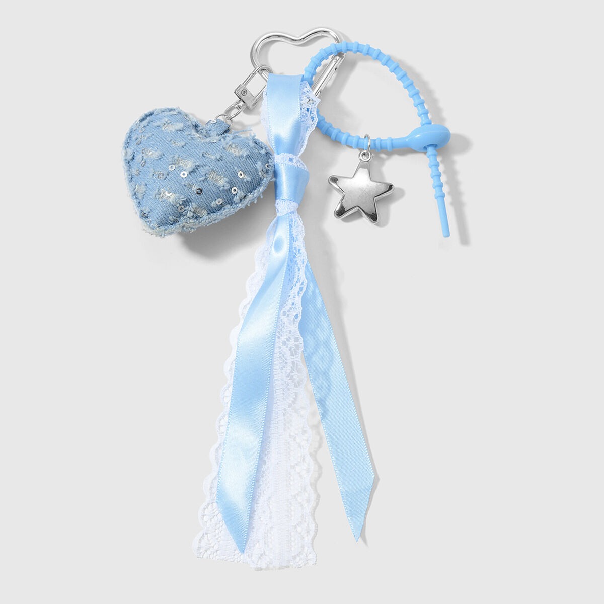 1 Blue Heart Keychain Picture2