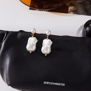 1 Pair Elegant Irregular Shape Stainless Steel Waterproof Gold Color Women's Drop Earrings h5 Picture5