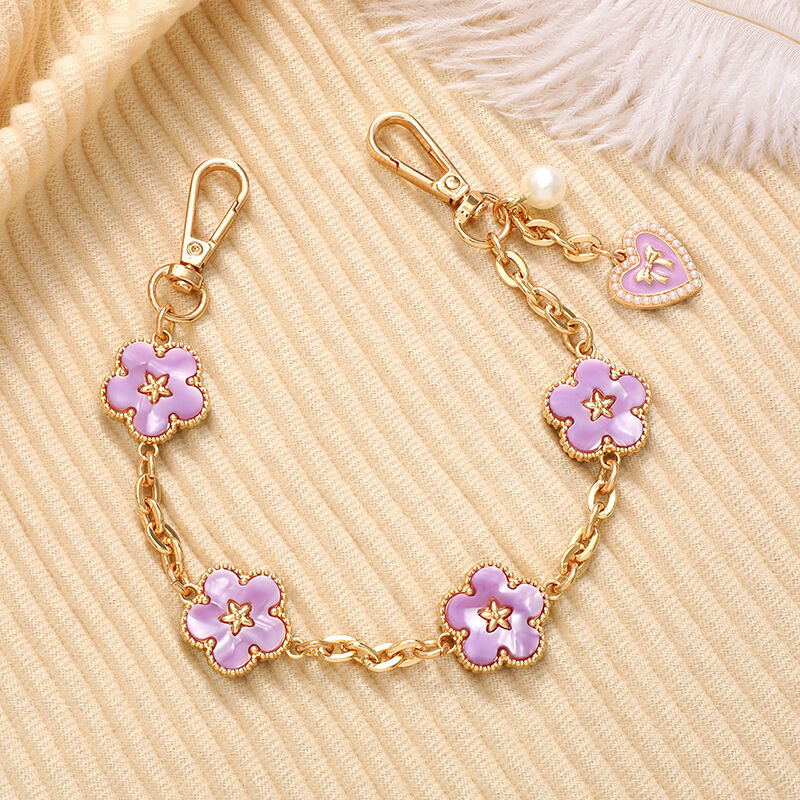 1 Piece Sweet Flower Metal Phone Chain h5 Picture2