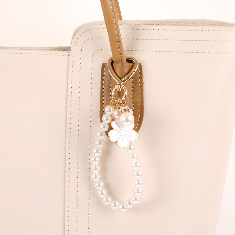 1 Piece Sweet Flower Beaded Phone Chain h5Picture2