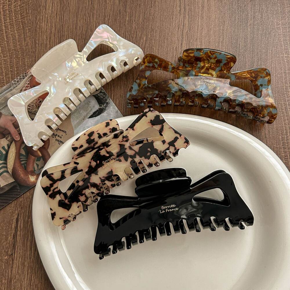 1 Piece Cute Mixed Color Gradient Color Acetate Women's Hair Claws Picture2