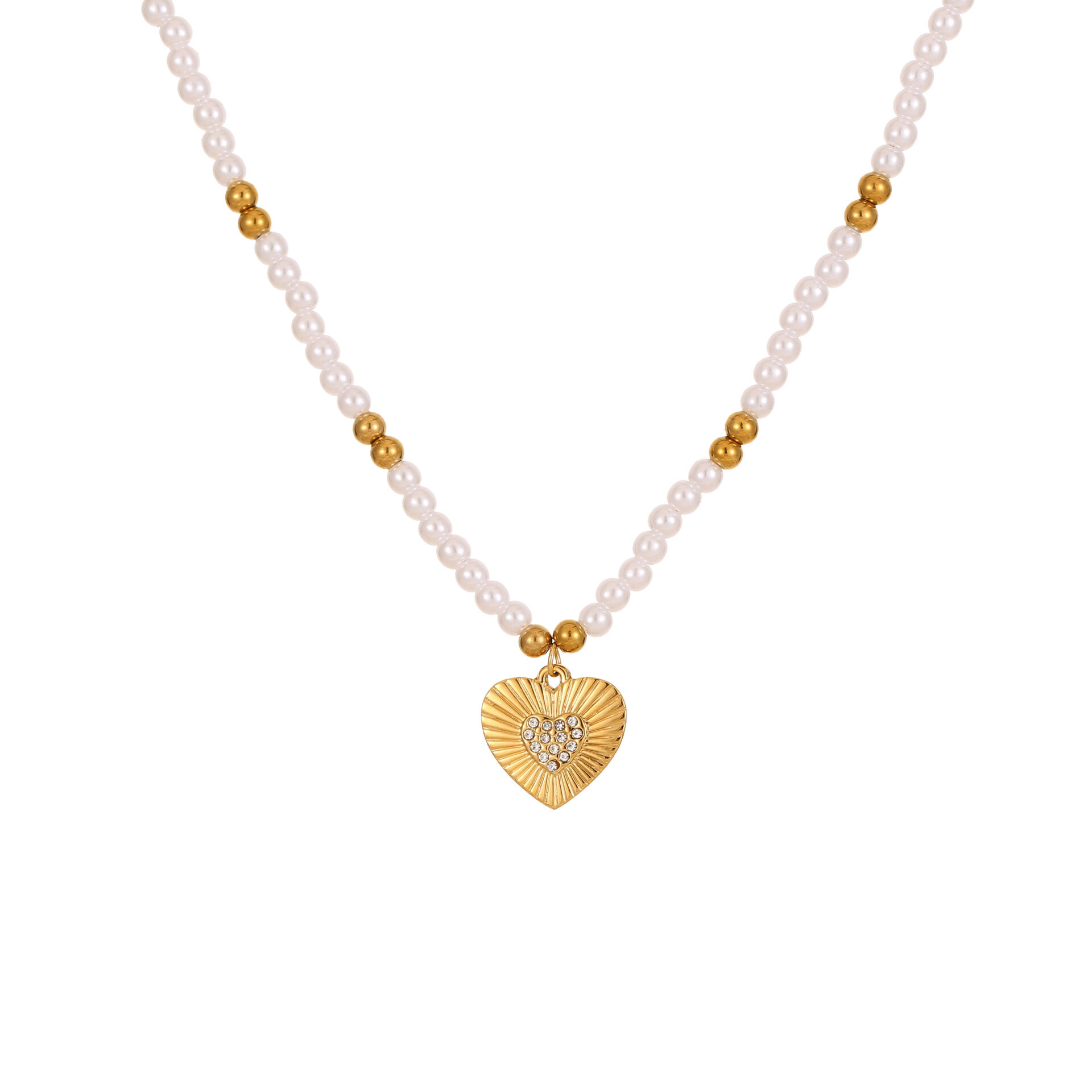 1 Piece  Sweet Flower Heart Stainless Steel Waterproof Women's Pendant Necklaces Picture5