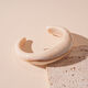 White Gradient Open Bracelet