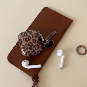 1 Piece Translucent Leopard Print Women's Earphone Case h5 Picture2