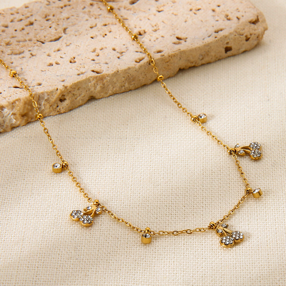 1 Piece Luxurious  Elegant Fruit Stainless Steel Waterproof  Women's Pendant Necklaces Picture3
