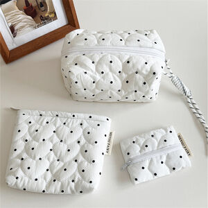 1 Piece Simple Series Cute Polka Dots Women's Makeup Bags h5 Picture2