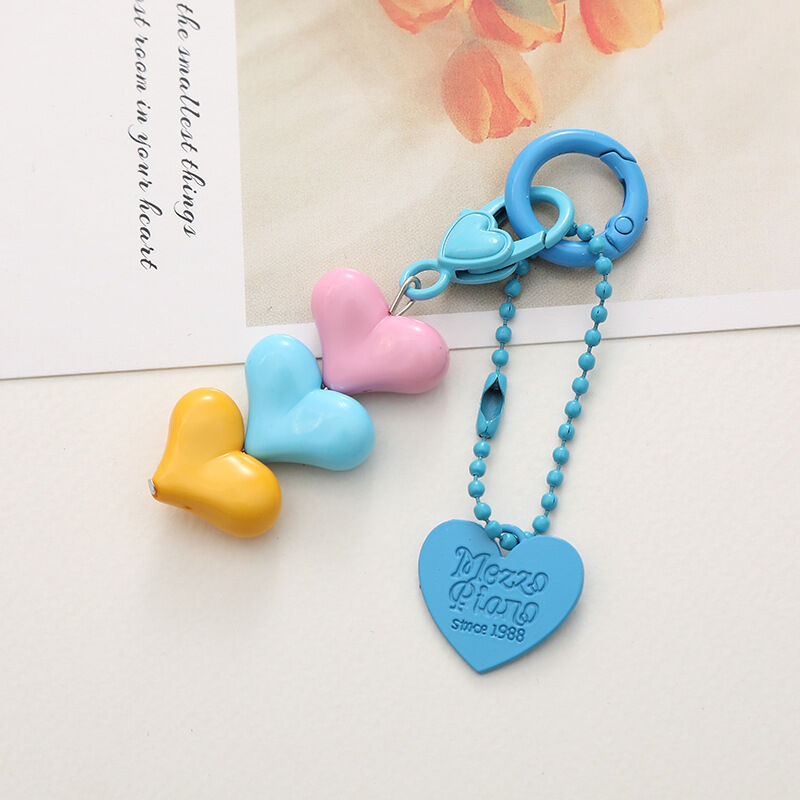 1 Piece Sweet Heart Acrylic Keychain 