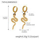 Txf412-Black Eyed Snake Zircon Earrings Picture2
