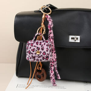 1 Piece Romantic Series Retro Leopard Print PU Women's Bag Charms h5 Picture3
