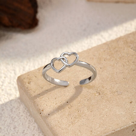 1 Piece Heart Stainless Steel Waterproof Minimalist Ring