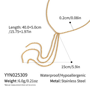 1 Stuk Y-Vormige Kwastkralen Hanger Ketting h5 Afbeelding2