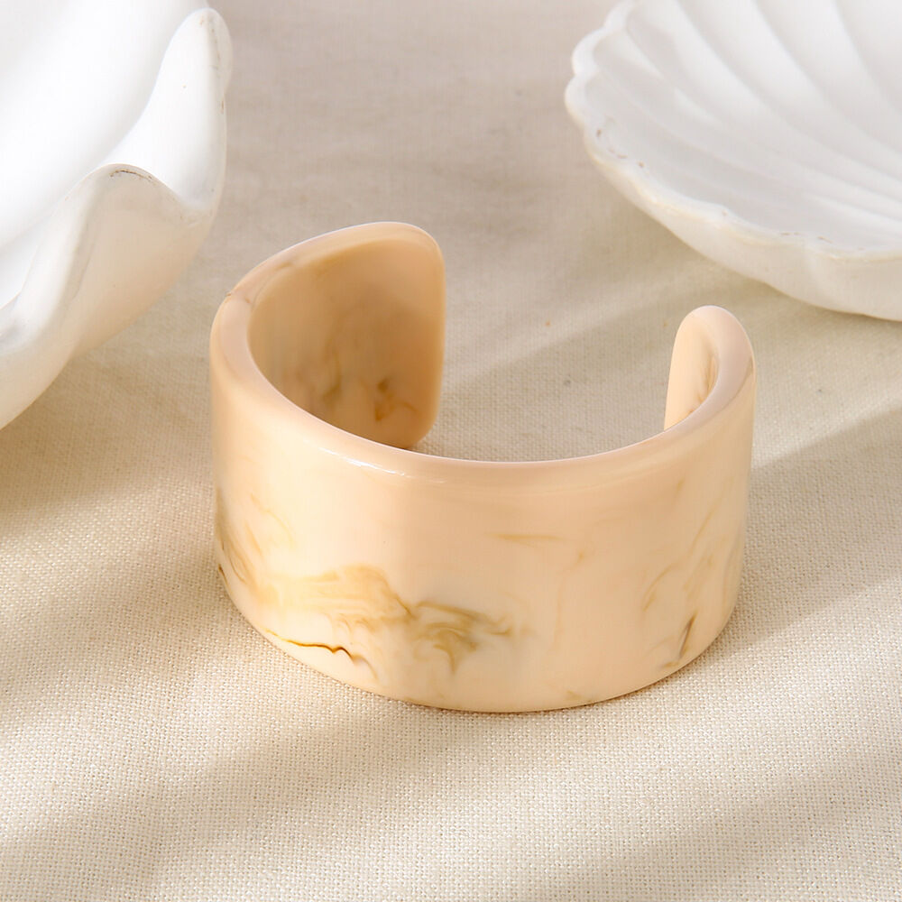 1 Piece Simple Gradient Color Resin Women's Cuff Bracelets Picture4