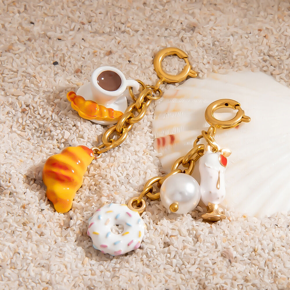 1 Piece Cute Doughnut Keychain h5Picture3