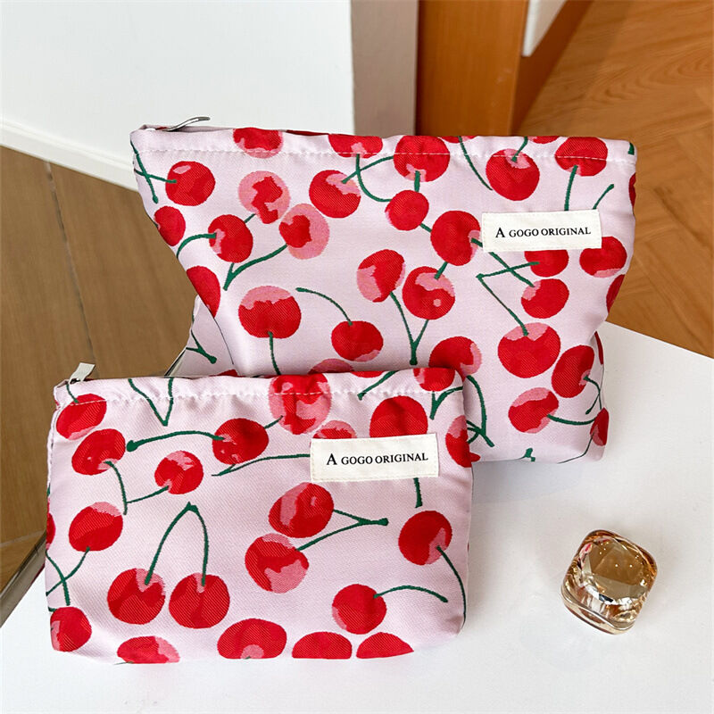 1 Piece Simple  Sweet Cherry  Women's Makeup Bags