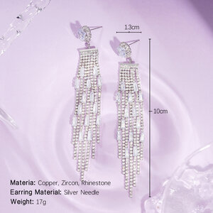 1 Pair Festive Series Tassel Party Earrings h5