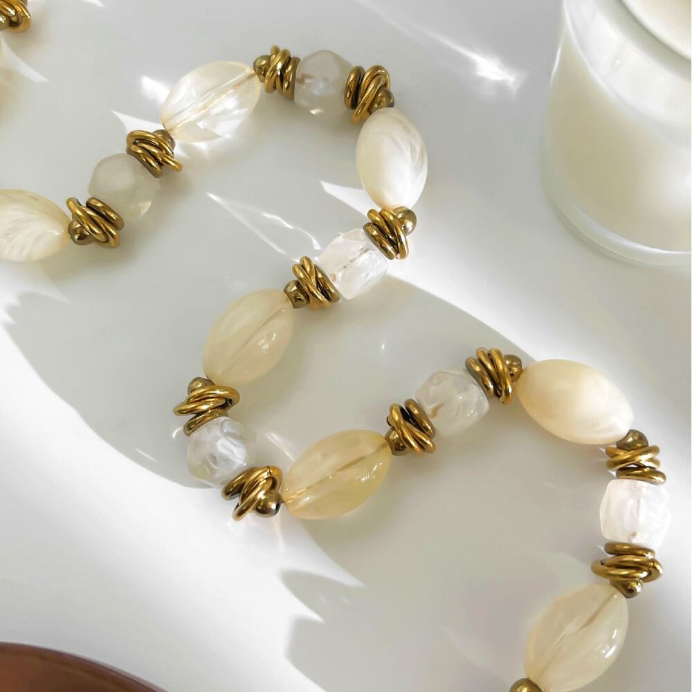 1 Piece Retro Resin Beaded Necklace Picture4