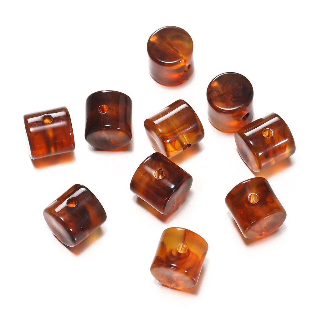 1 Bag of Cylindrical Gradient Color Acrylic Jewelry Beads 