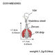 D391-Steel Colored Zircon Pendant Picture10