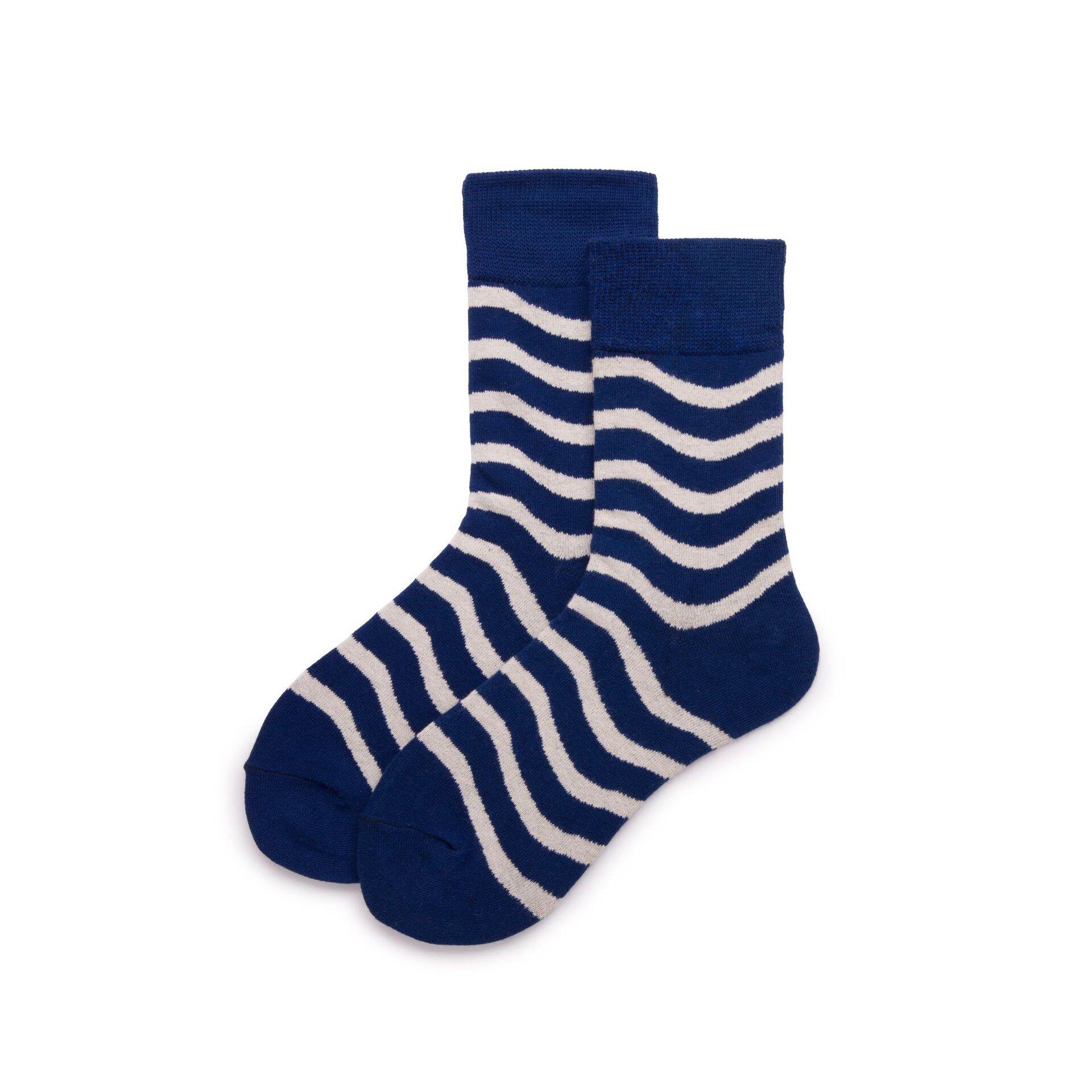 1 Pair Classic Stripe Cotton Women's Mid-Calf Socks 
