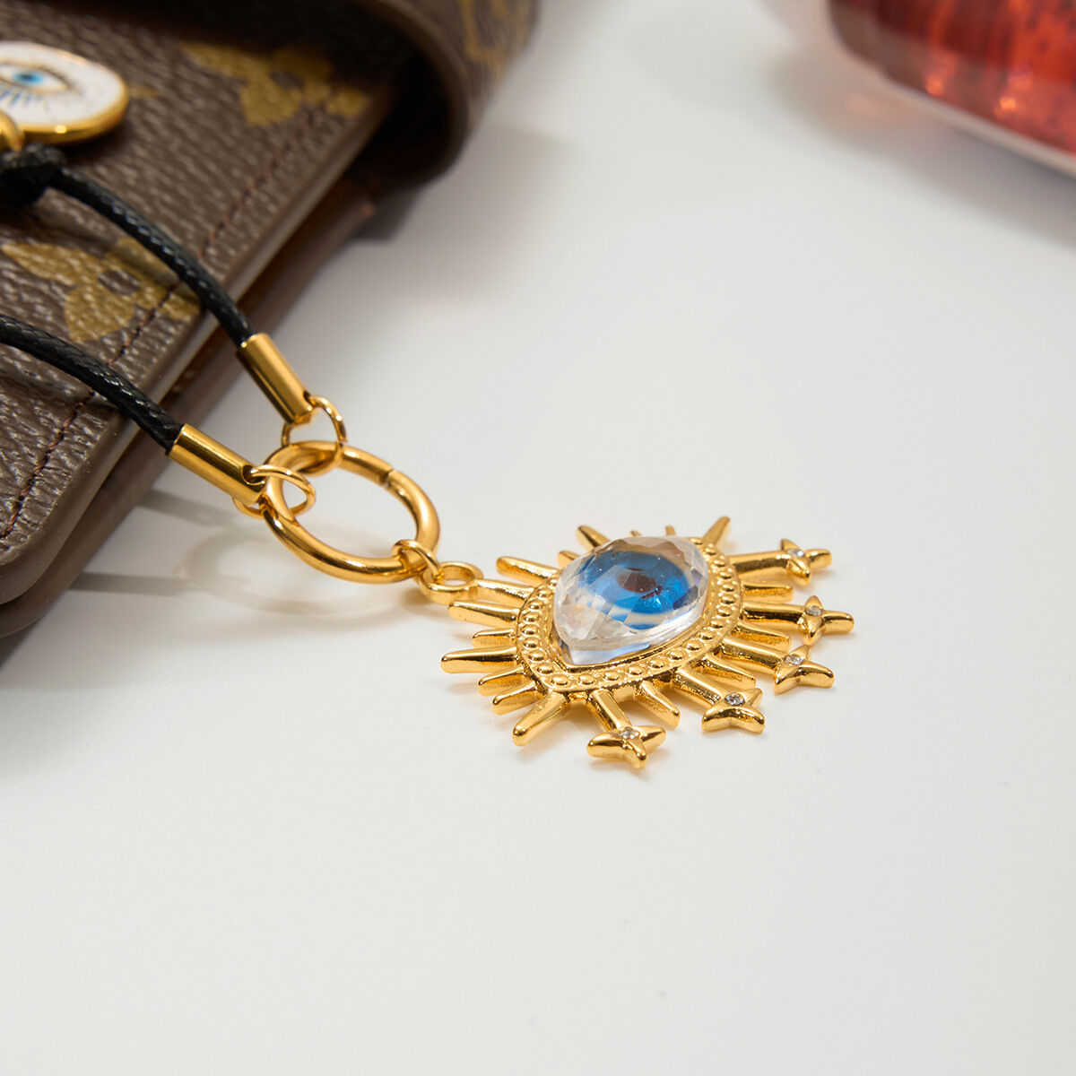 1 Piece Designable Devil's Eye Stainless Steel Waterproof Gold Color Women's Pendant Necklaces Picture5
