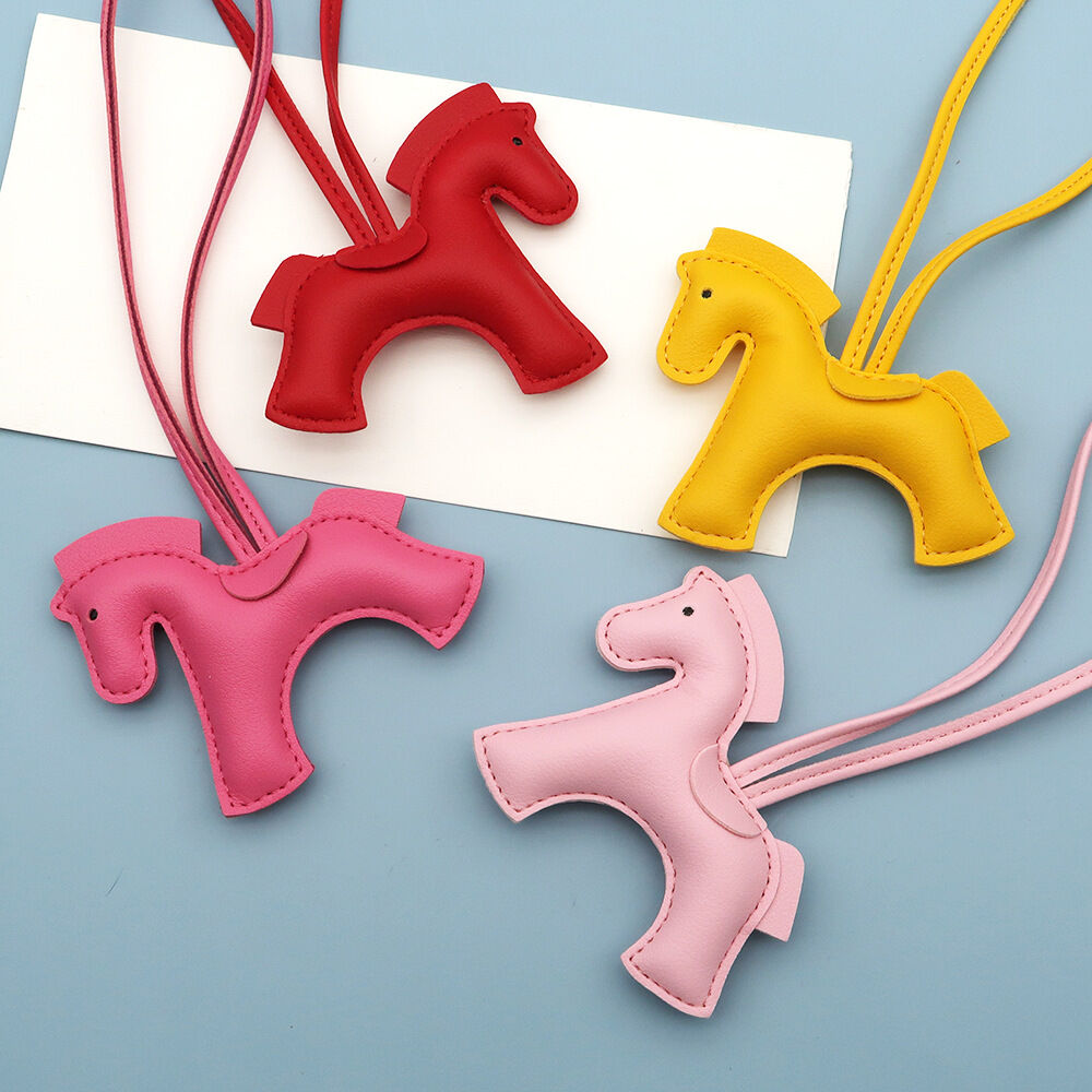 1 Piece Cute Horse PU Bag Charm 2