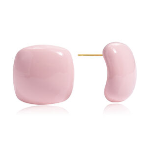 1 paire de boucles d'oreilles puces rectangulaires simples et colorées en acier inoxydable étanche pour femmes h5