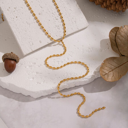 1 Piece Y-shaped Tassel Beads Pendant Necklace 2