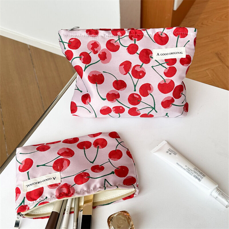 1 Piece Simple  Sweet Cherry  Women's Makeup Bags h5 Picture2
