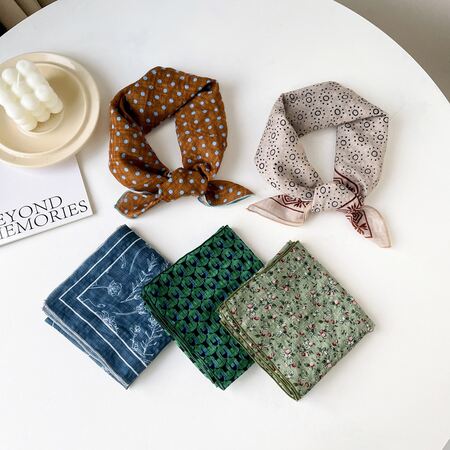 1 Piece Romantic Flower Cotton Women's Bandana