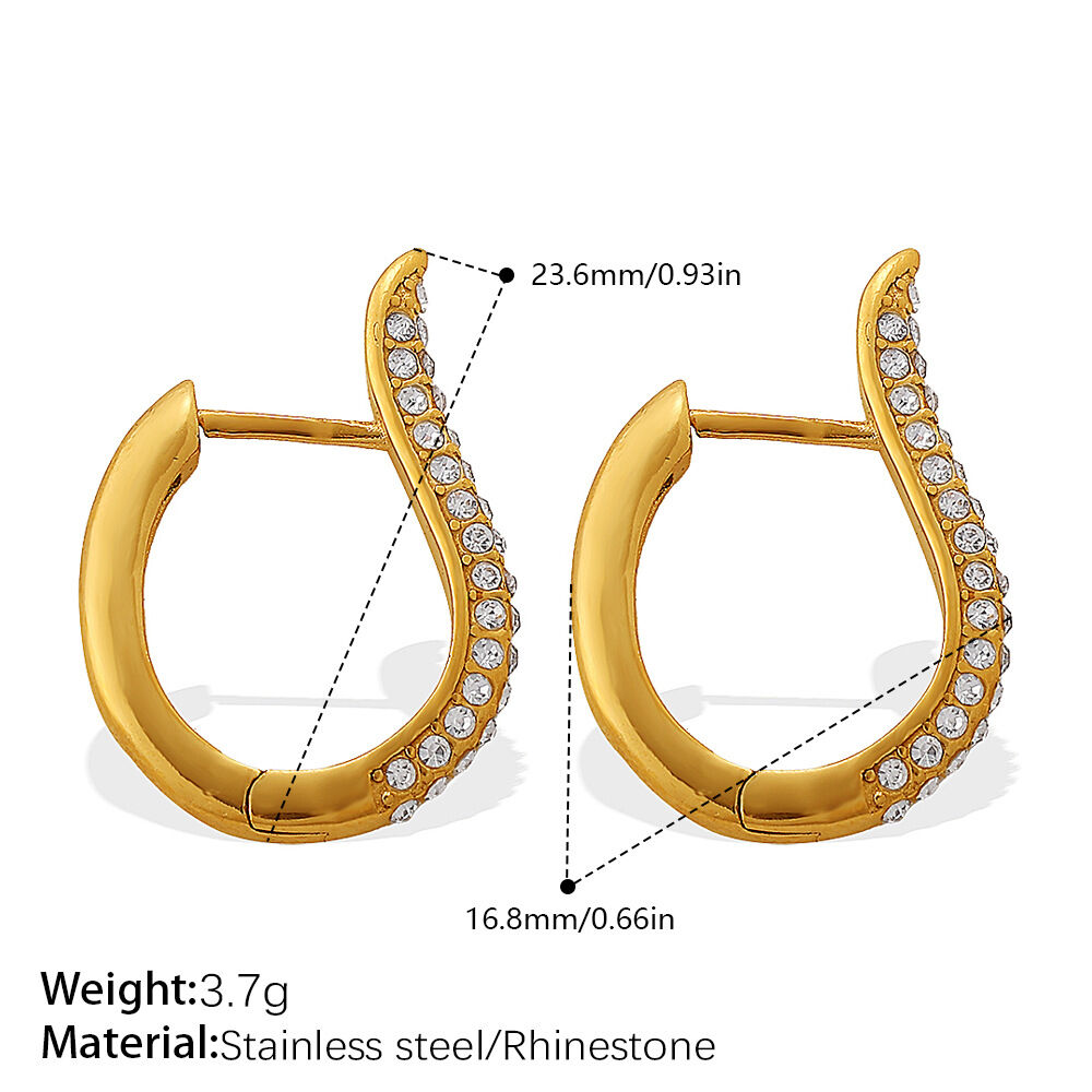Eh1218Weg White Diamond Earrings Picture2