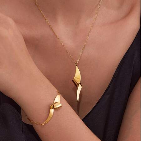 Minimalist Twist Mixed Gold&Silver Colors Stainless Steel Waterproof Women's Jewelry Sets
