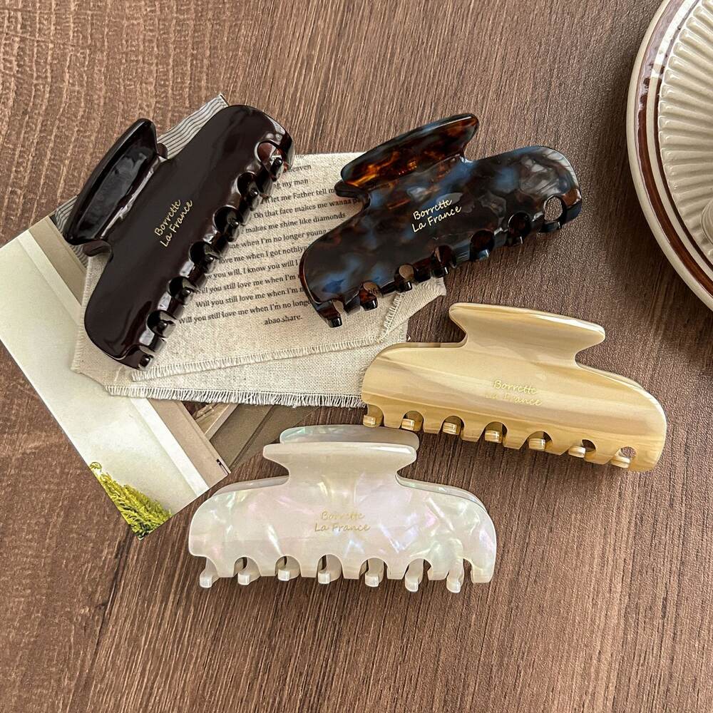 Simple Series Casual Leopard Print Gradient Color Acetate Women's Hair Claws h5Picture3