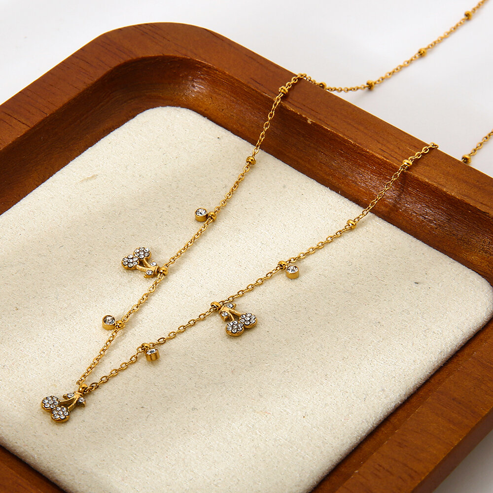 1 Piece Luxurious  Elegant Fruit Stainless Steel Waterproof  Women's Pendant Necklaces Picture5