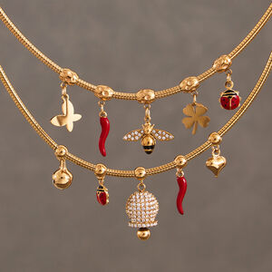 1 Piece Sophisticated Bee Stainless Steel Waterproof Gold Color Zircon Women's Pendant Necklaces h5 Picture4