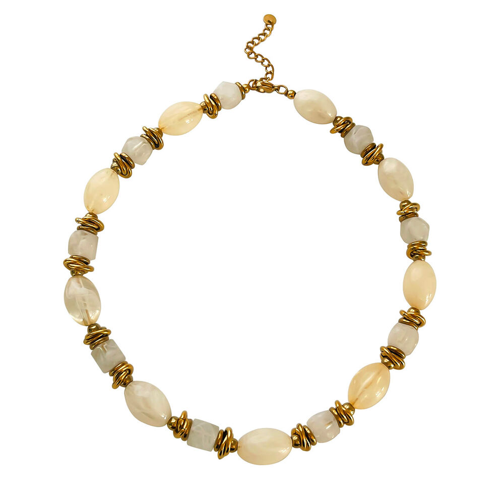 1 Piece Retro Resin Beaded Necklace