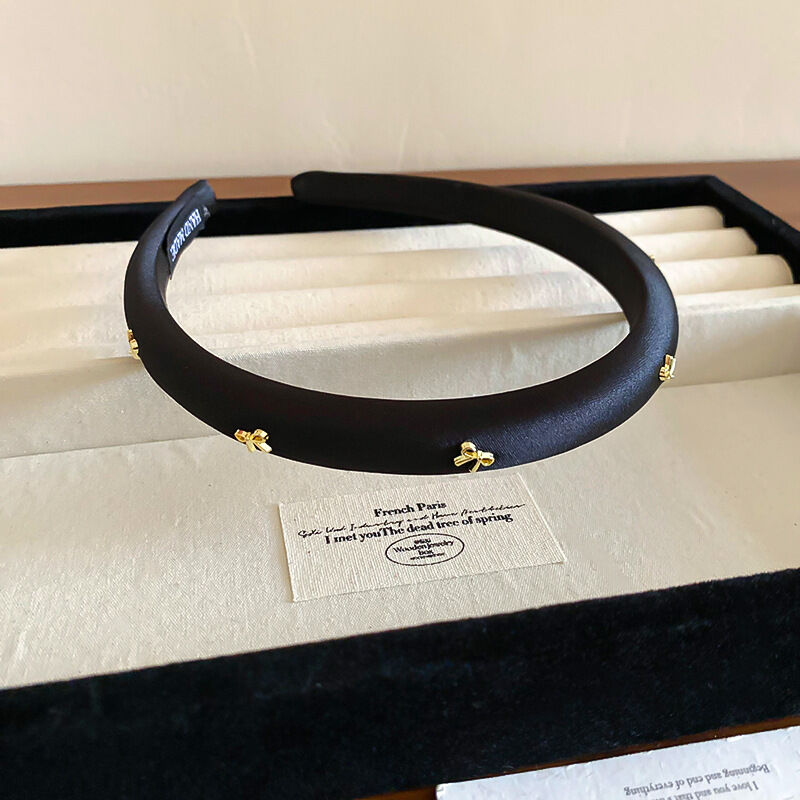 Stirnband-Schwarz-Gold Bild3
