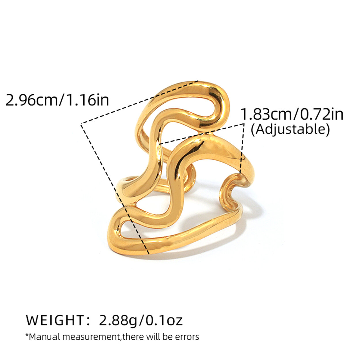 Gold Color/One Size/Ring Style 2 Picture2