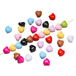 1 Bag of DIY Heart Acrylic Jewelry Beads h5 Picture2