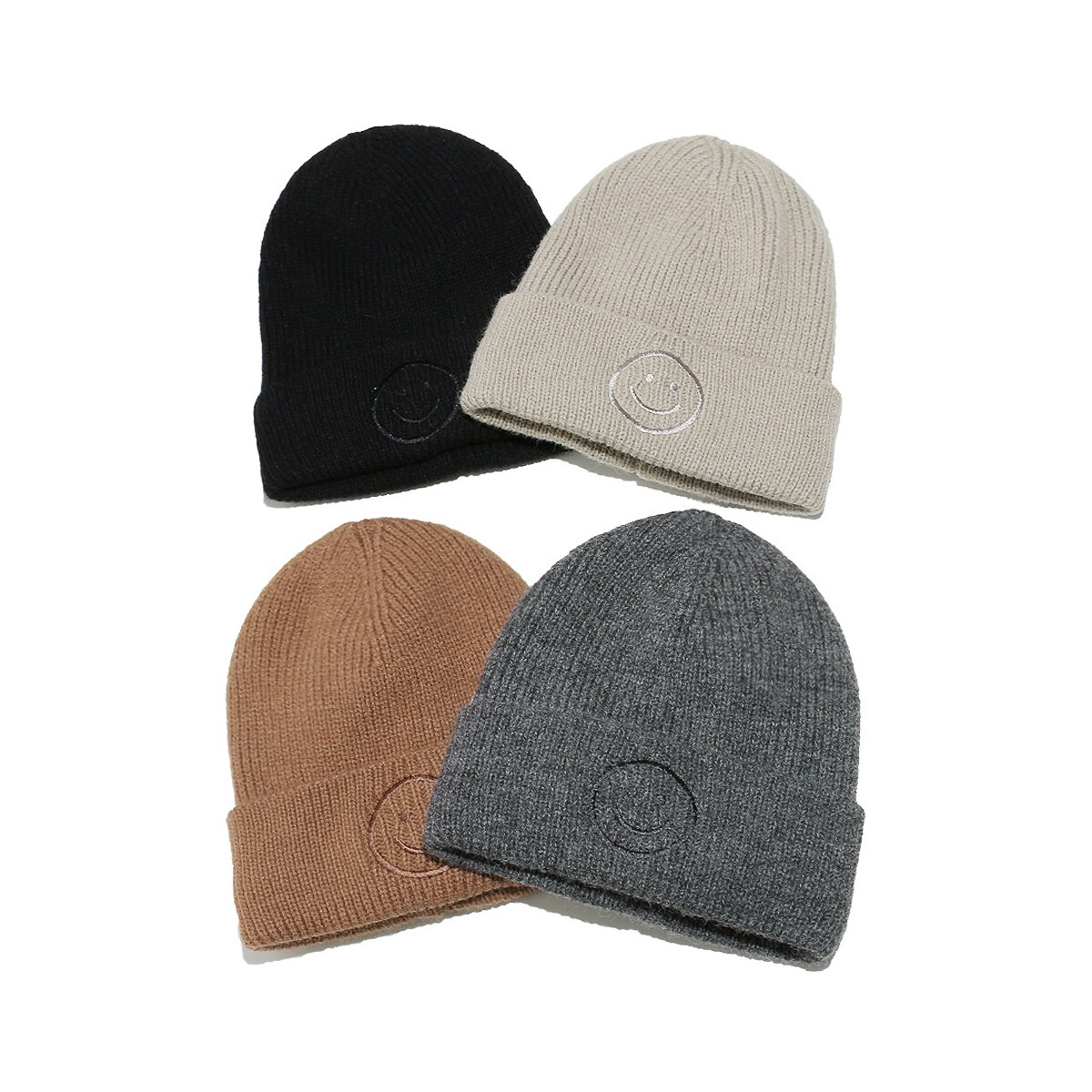 1 Piece Simple Smiling Face Knitted Hat