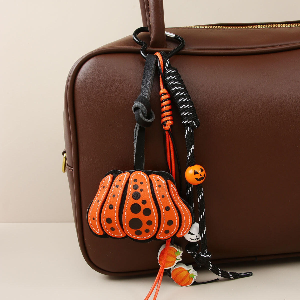 1 stuk schattige Halloween pompoen twist PU dames tasbedels 2