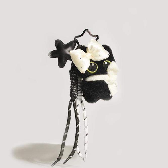 1 Piece Black Cat Polyester Fiber Women's Bag charms Picture3