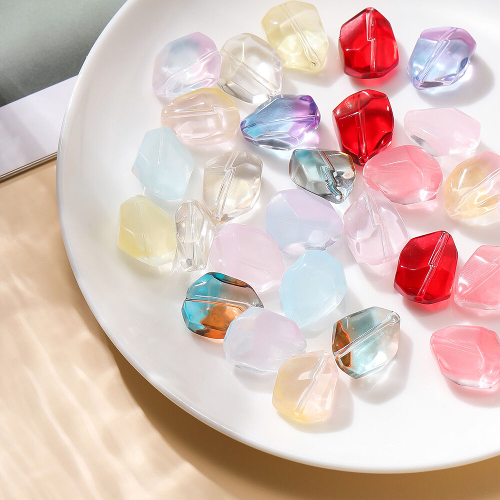 1 Piece Transparent DIY Irregular Shape Glass Jewelry Beads h5 Picture4