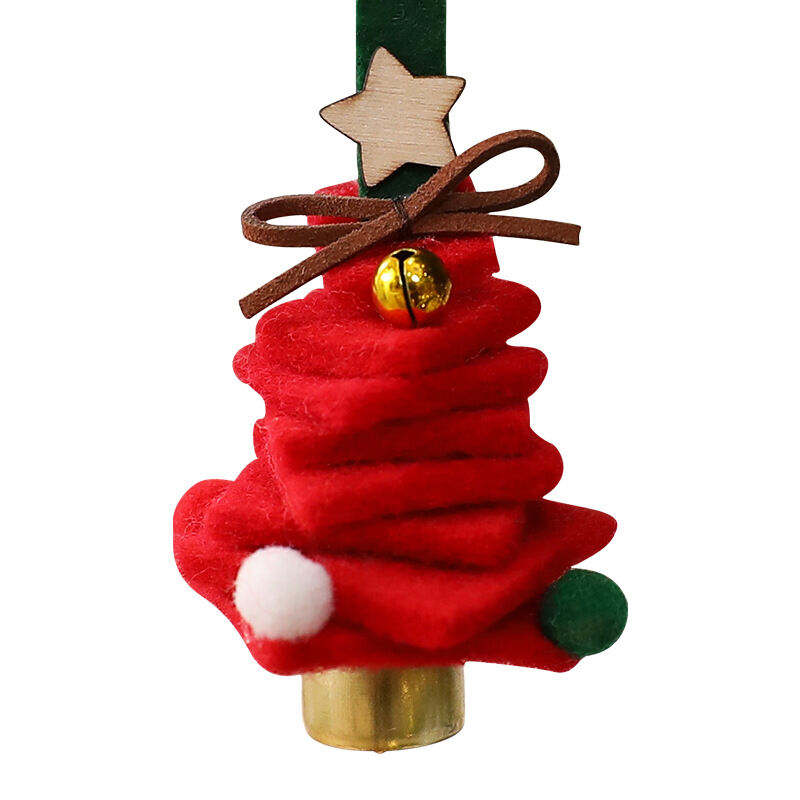 1 pezzo di classico albero di Natale in feltro di lana per feste h5Immagine5