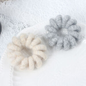 1 Piece Simple Casual Circle Furry Women's Scrunchies h5 Picture4