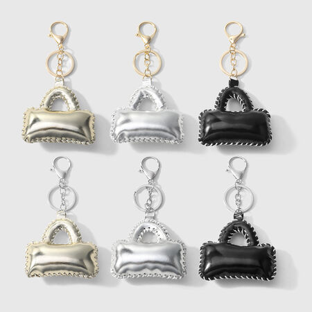 1 Piece Delicate Metallic Color Leather Women's Bag Charms